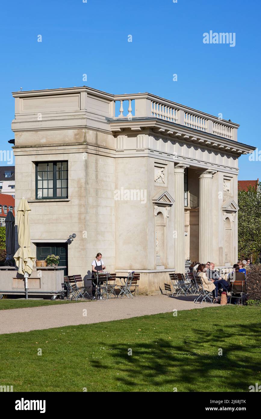 Il Padiglione di Ercole ('Herkulespavillonen') nei Giardini del Castello di Rosenborg (Kongens Have); Copenhagen, Danimarca Foto Stock