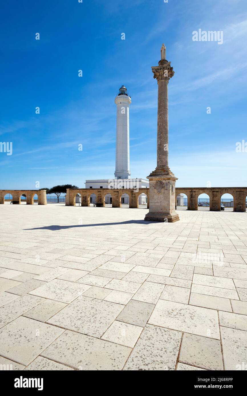 Santa Maria del Santuario di Leuca, provincia di Lecce, Salento, Puglia, Italia meridionale. Santa Maria di Leuca è famosa per la sua icona Foto Stock