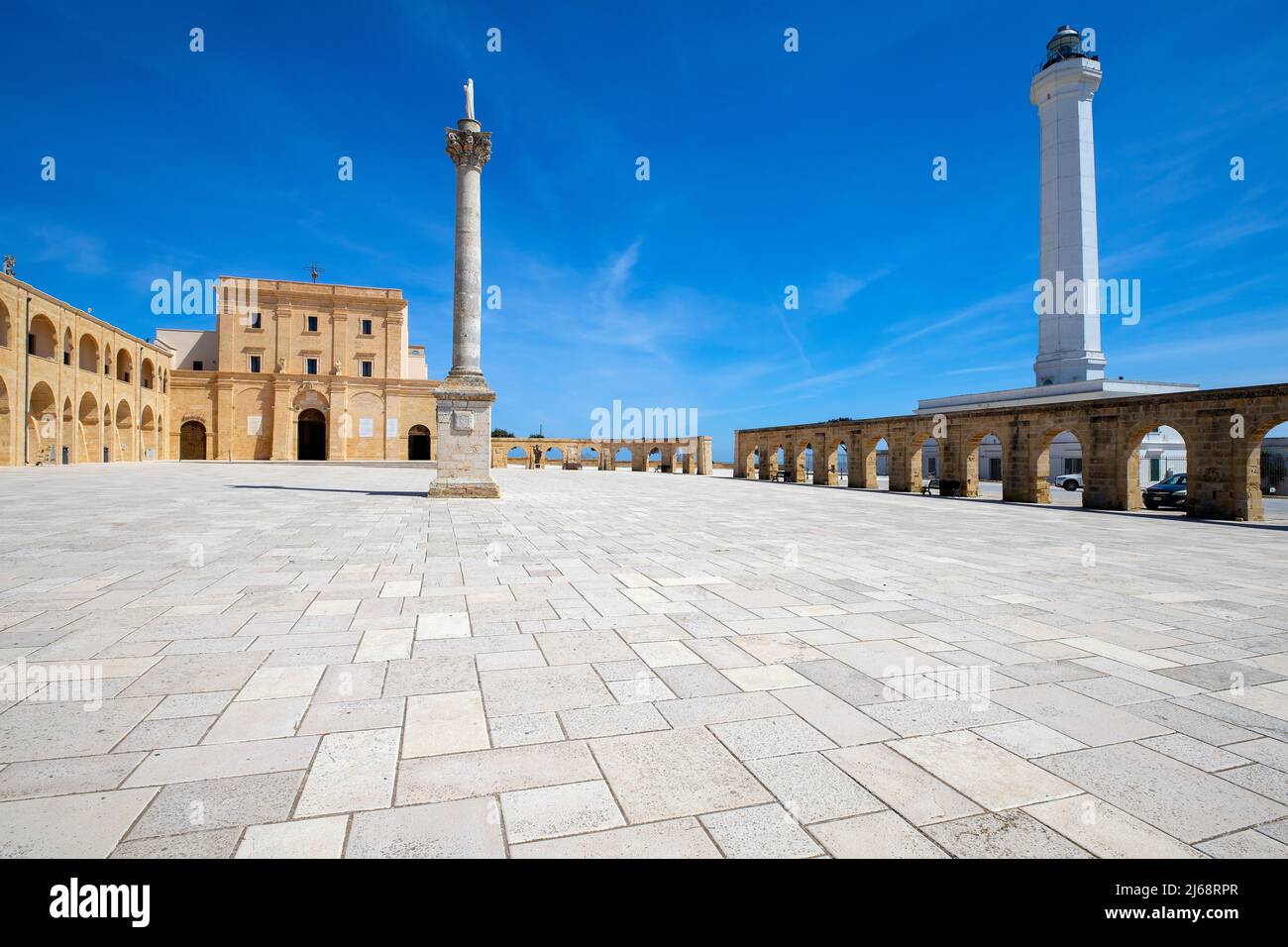 Santa Maria del Santuario di Leuca, provincia di Lecce, Salento, Puglia, Italia meridionale. Santa Maria di Leuca è famosa per la sua icona Foto Stock