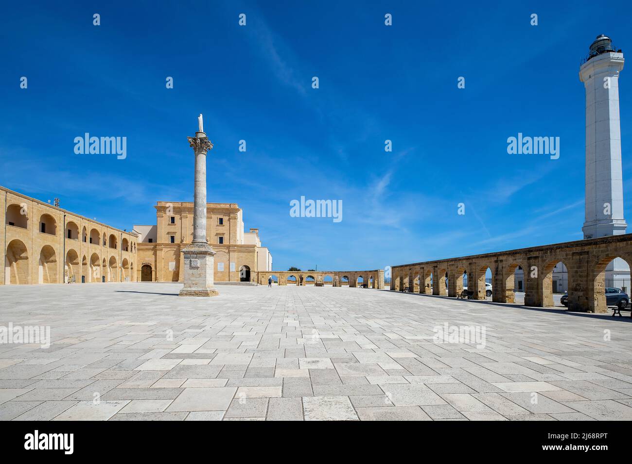 Santa Maria del Santuario di Leuca, provincia di Lecce, Salento, Puglia, Italia meridionale. Santa Maria di Leuca è famosa per la sua icona Foto Stock