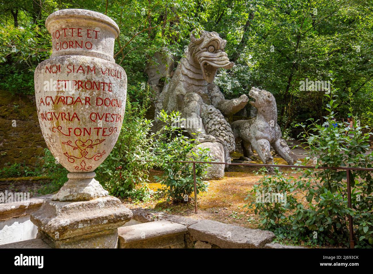 Parco dei Monster (Sacro Bosco), Bomarzo, Viterbo, Lazio, Italia Foto Stock