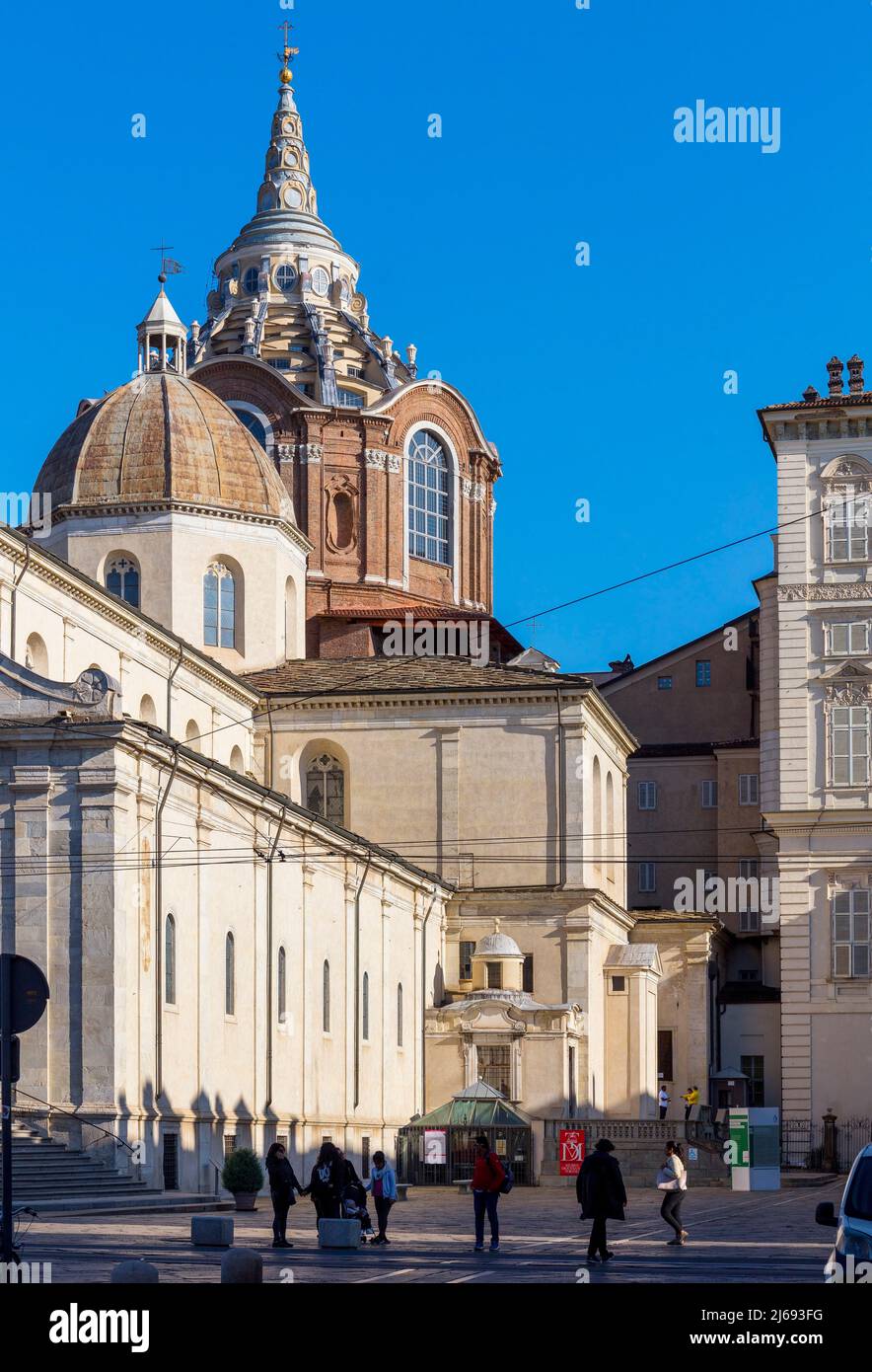 Cattedrale di San Giovanni Battista, Torino, Piemonte, Italia Foto Stock