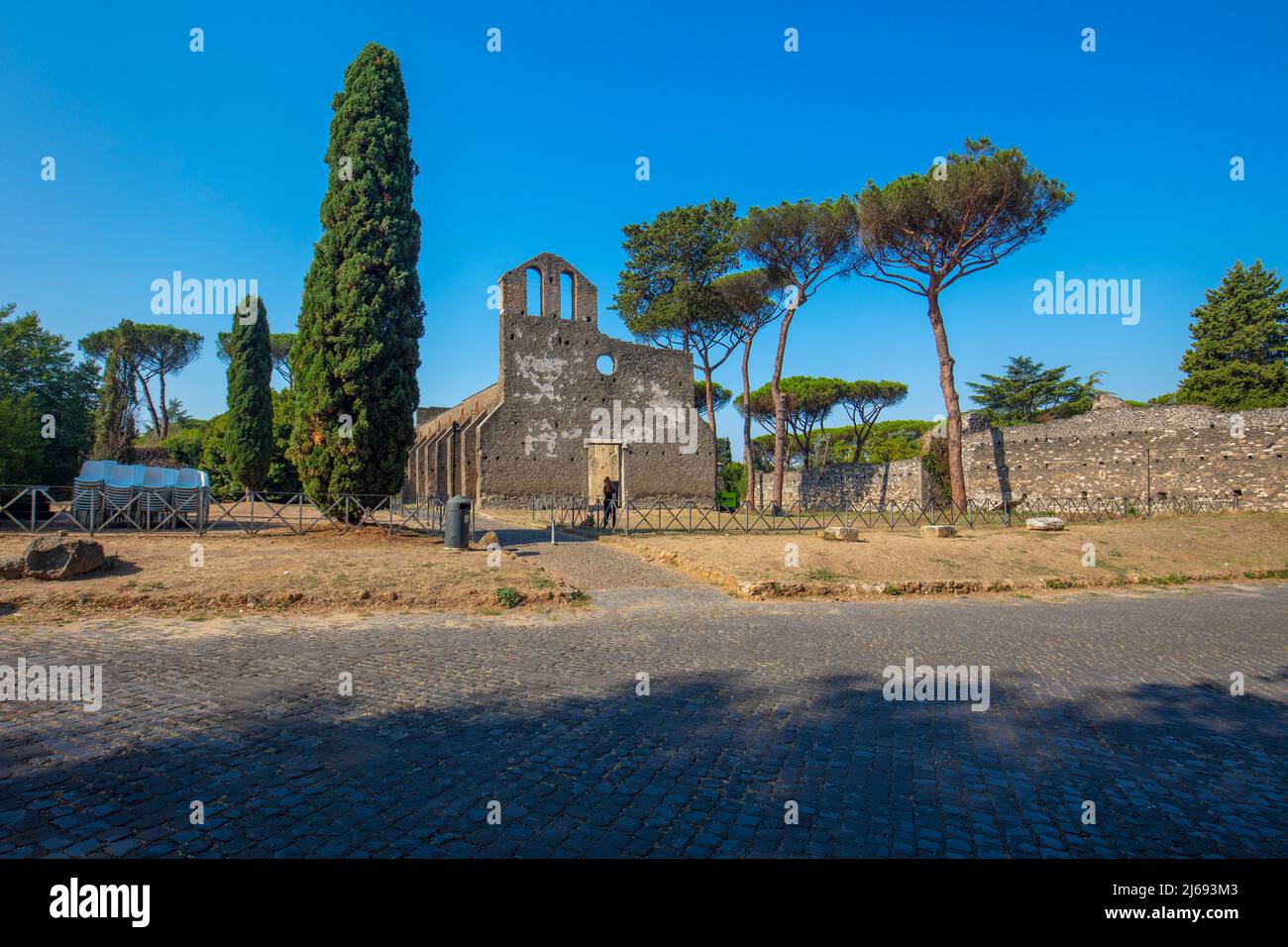 Chiesa di San Nicola a Capo di Bove, Via Appia, Roma, Lazio, Italia Foto Stock