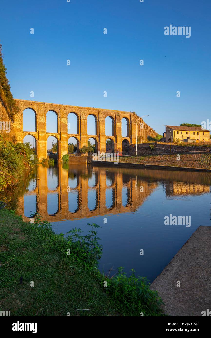 Acquedotto romano, Nepi, Viterbo, Lazio, Italia Foto Stock