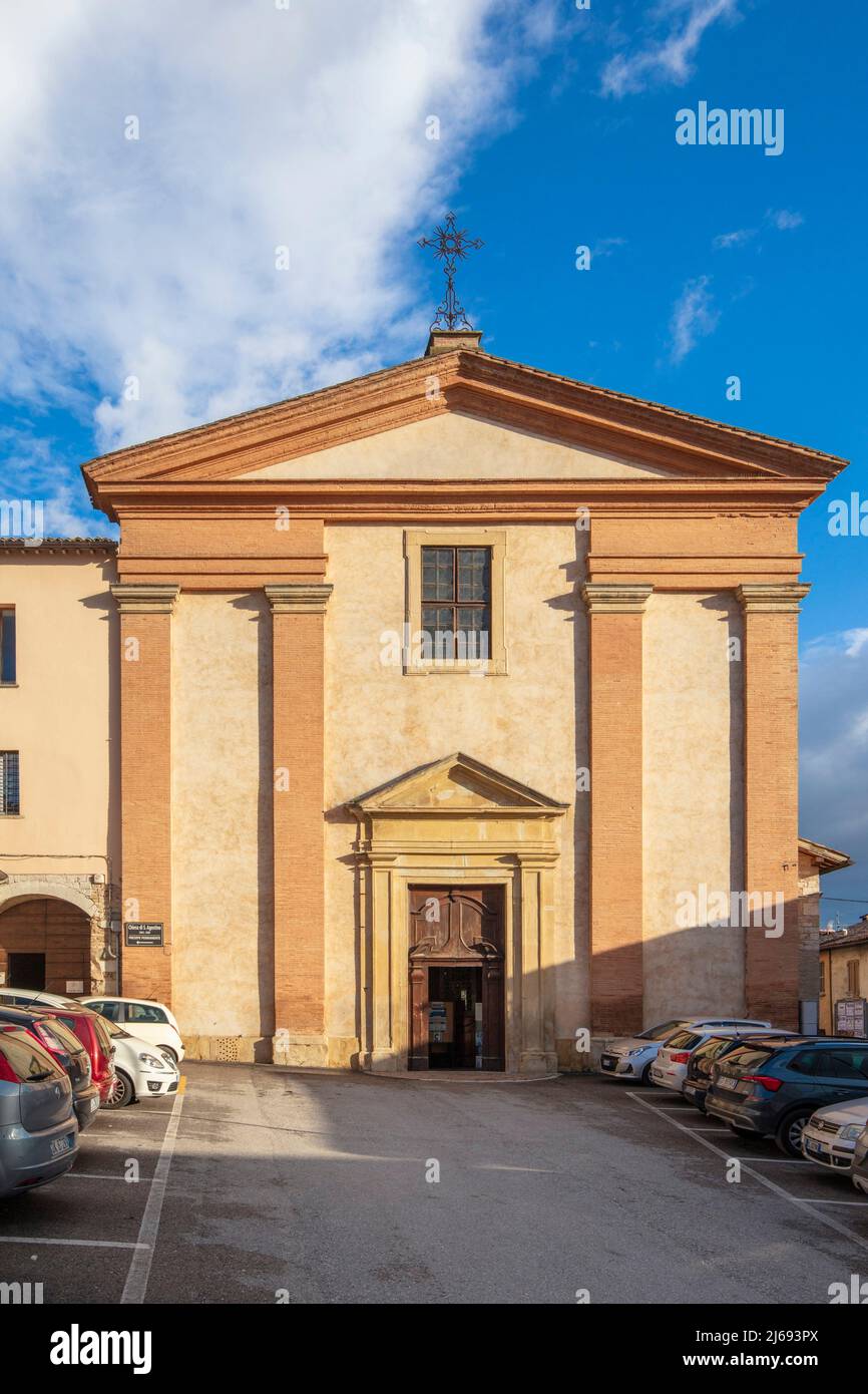 Ottaviano Nelli, Storie di Sant'Agostino, Chiesa di ANT'Agostino, Gubbio, Provincia di Perugia, Umbria, Italia Foto Stock