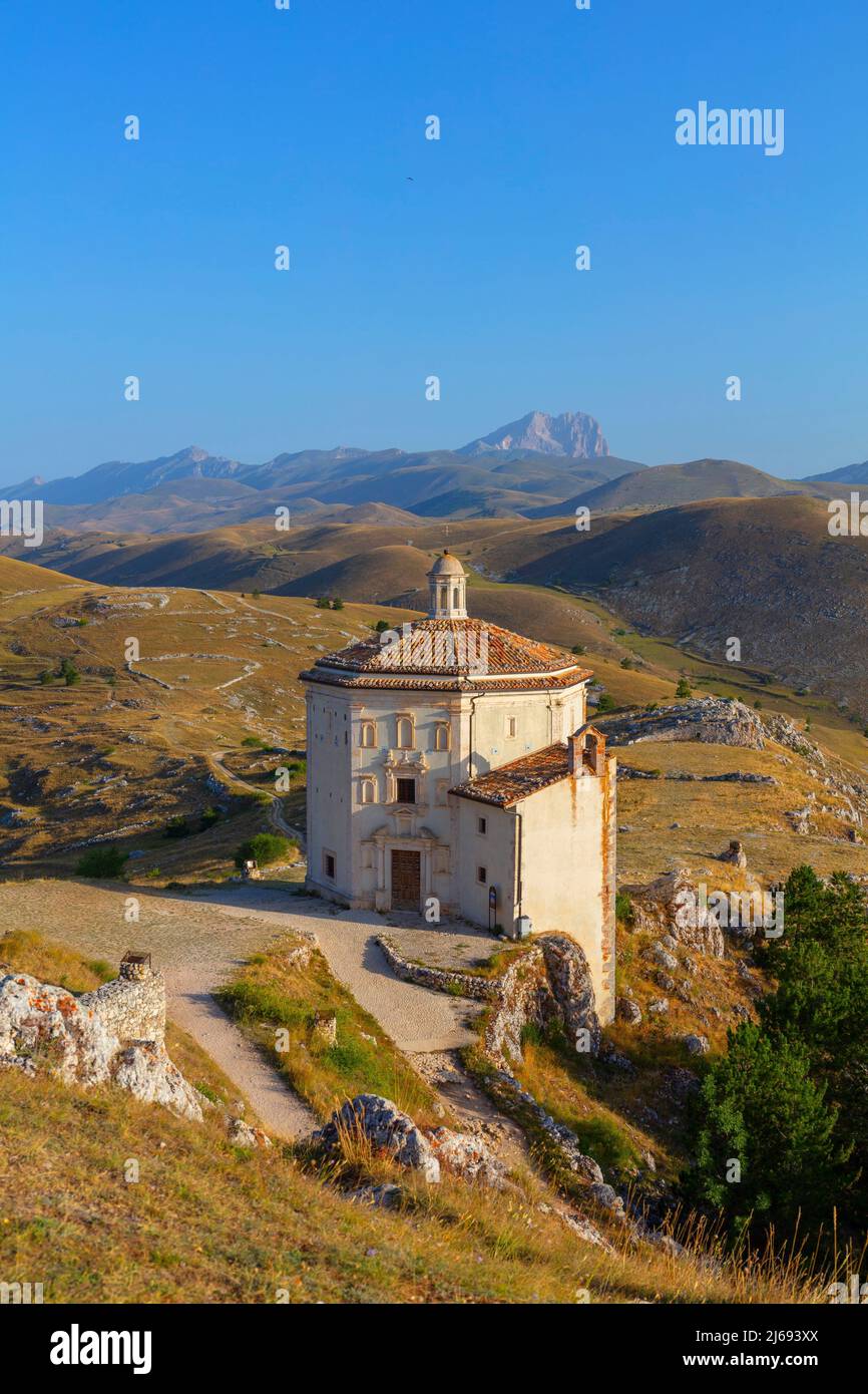 Rocca Calascio, Calascio, l'Aquila, Abruzzo, Italia Foto Stock