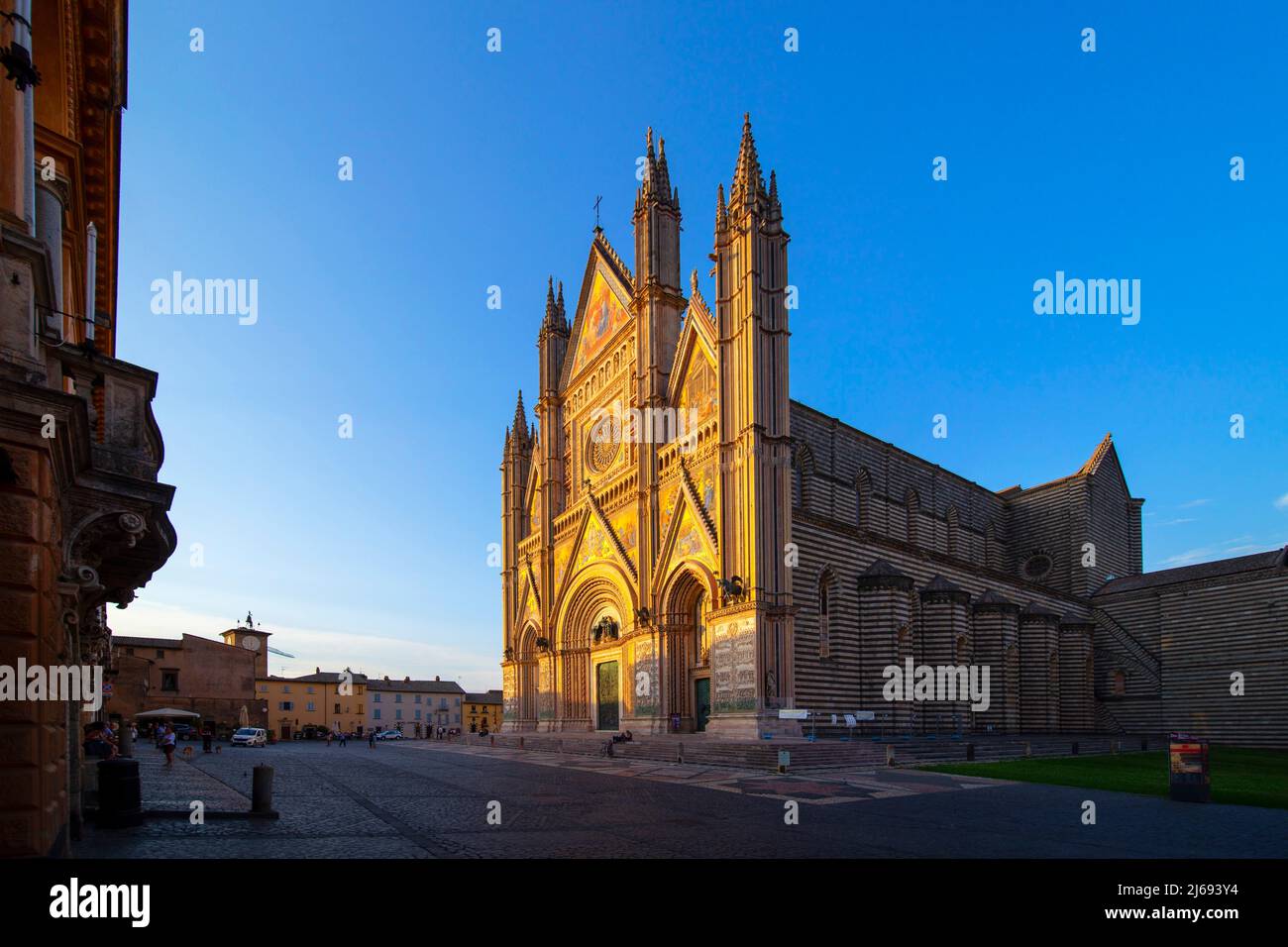 La Basilica Cattedrale di Santa Maria Assunta, Orvieto, Terni, Umbria, Italia Foto Stock