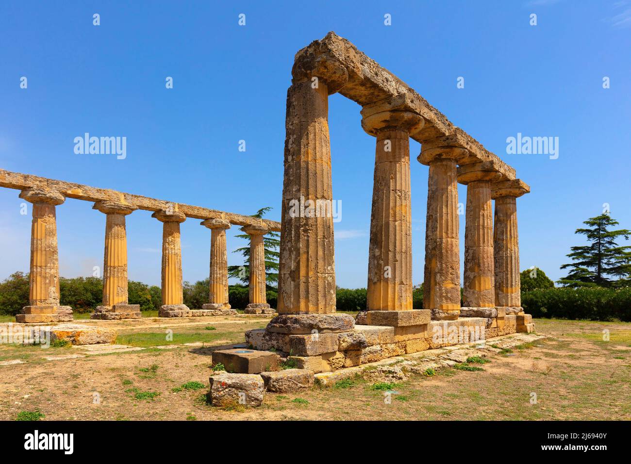 Tempio di Hera, Bernalda, Matera, Basilicata, Italia Foto Stock