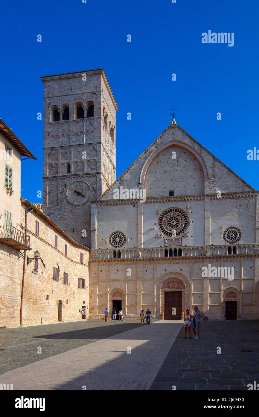 Cattedrale di San Rufino, Assisi, Perugia, Umbria, Italia Foto Stock