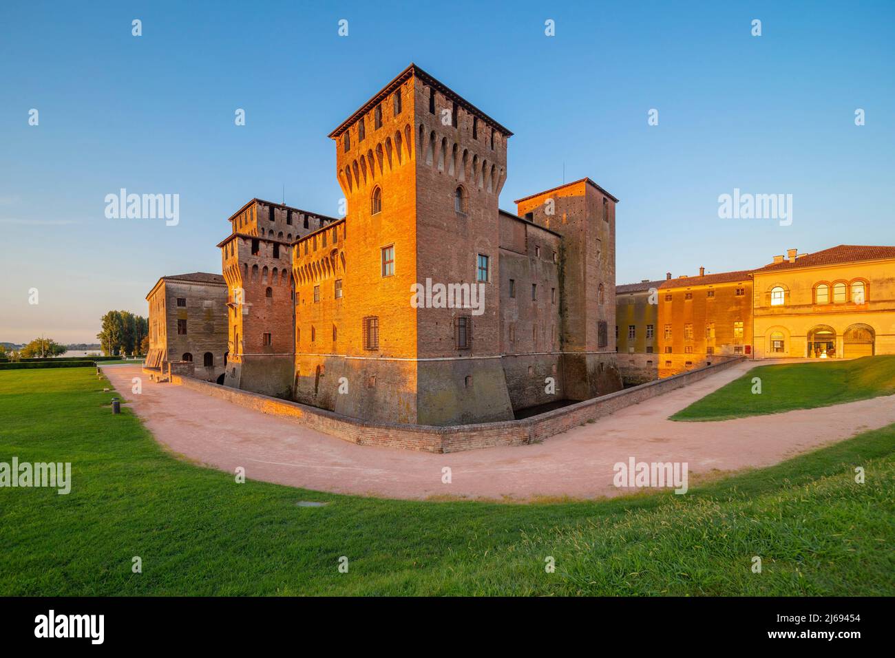 Castello di San Giorgio, Mantova (Mantova), Patrimonio dell'Umanità dell'UNESCO, Lombardia (Lombardia), Italia Foto Stock