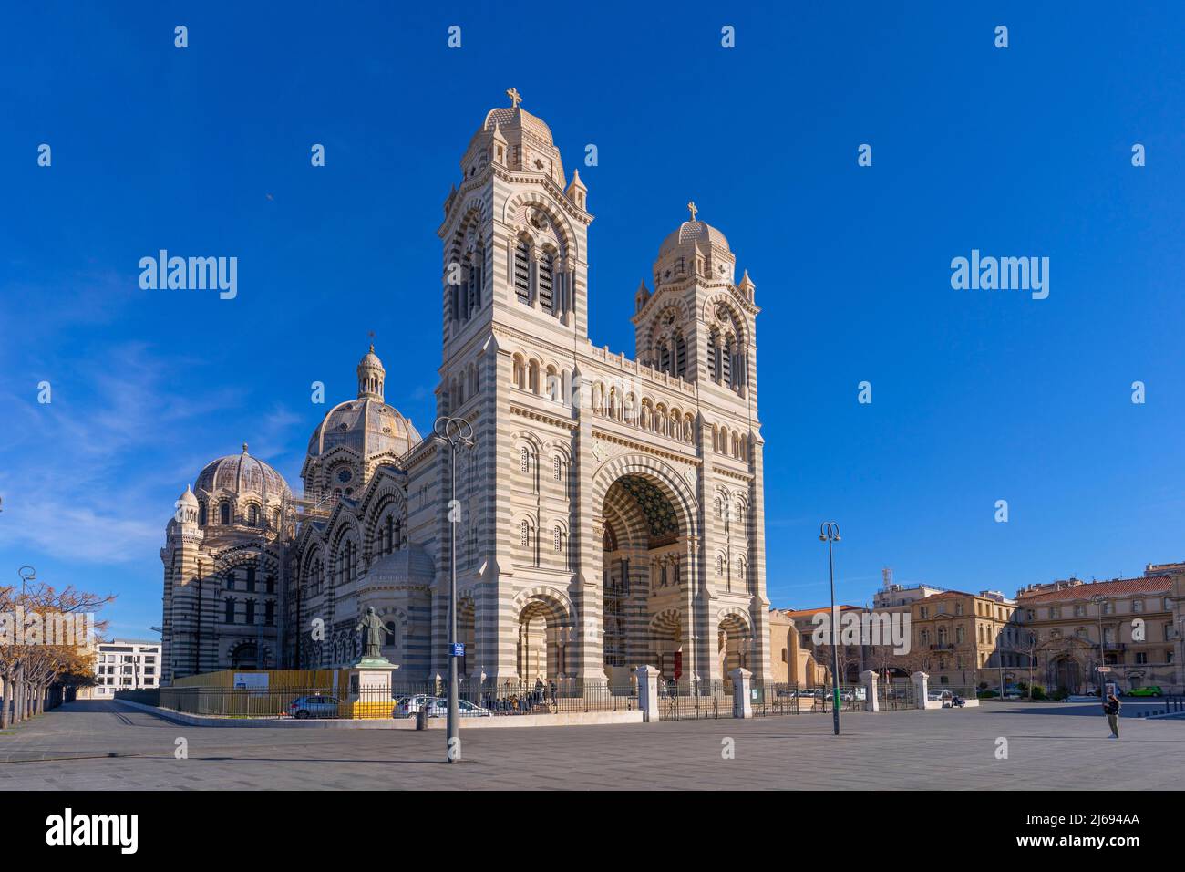 Cattedrale di Saint Mary Major, Marsiglia, Provenza-Alpi-Costa Azzurra, Francia, Mediterraneo, Europa Foto Stock