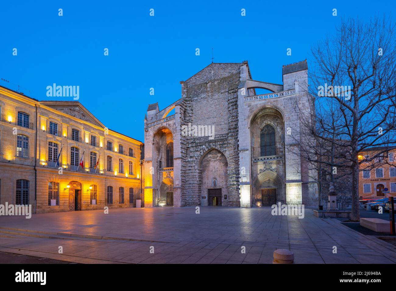 Basilica di Maria Maddalena, Saint-Maximin-la-Sainte-Baume, Provenza-Alpi-Costa Azzurra, Francia, Europa Foto Stock