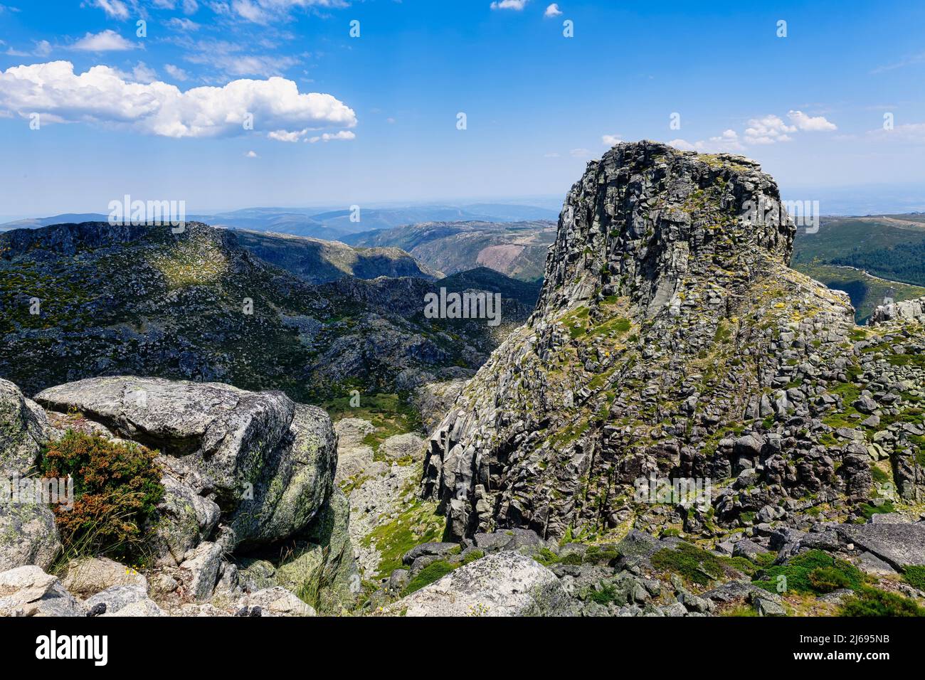 Circhi glaciali, Serra da Estrela, Portogallo, Europa Foto Stock