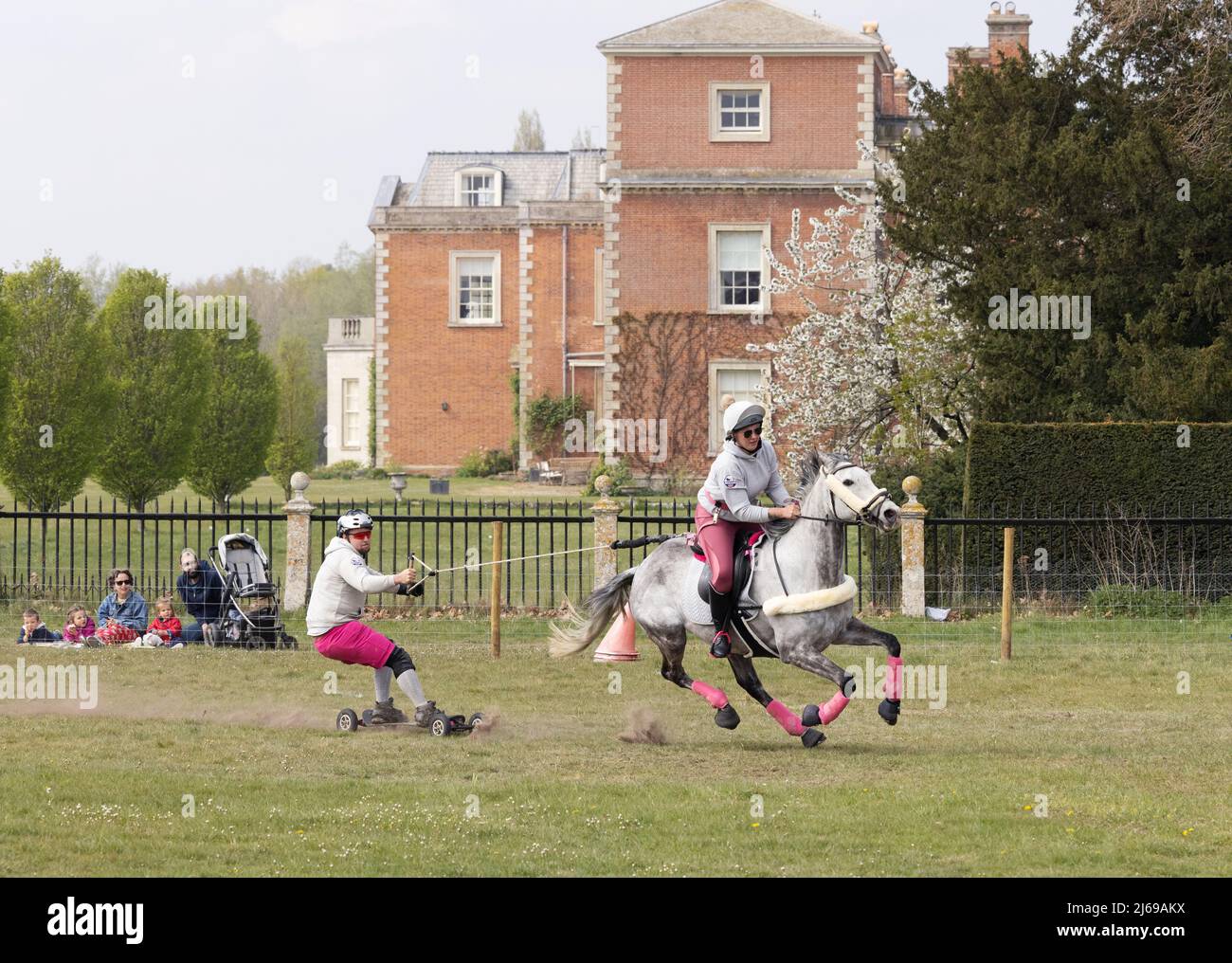 Country estate UK; l'Euston Estate, con Euston Hall, sede dei Duchi di Grafton, ospita annualmente la fiera East Anglian Game & Country, Suffolk UK Foto Stock