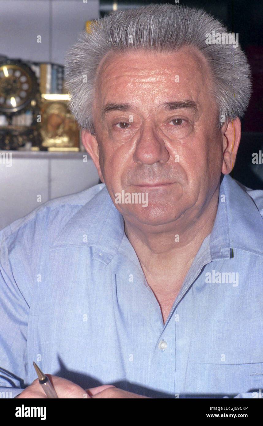 Medico rumeno e candidato presidenziale Ioan Mânzatu, circa 2003 Foto Stock