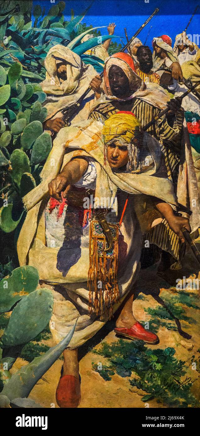Imboscata moresca (1880) di Fernando Tirado (1862 - 1907) Foto Stock