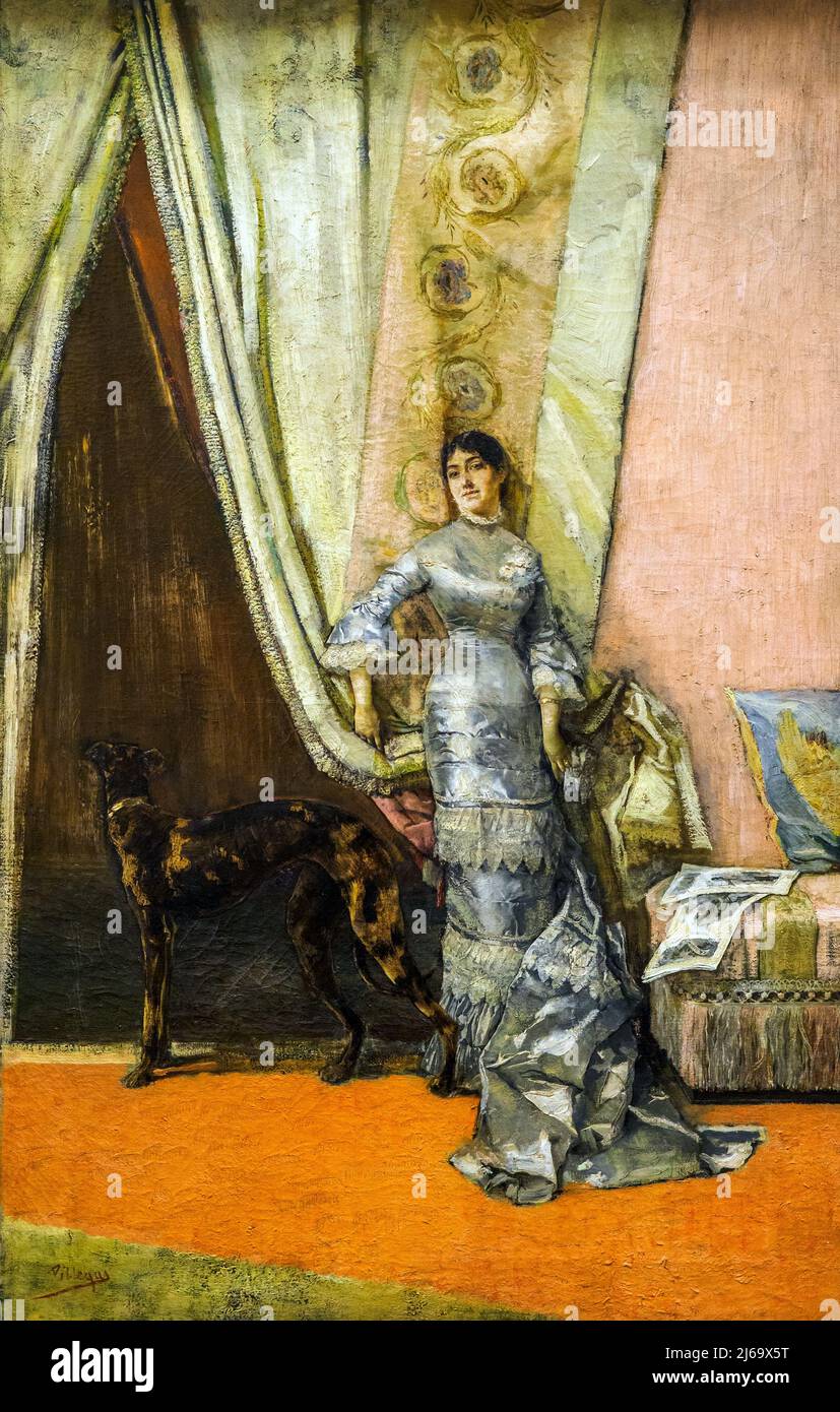 Ritratto di Lucia Monti (1882) di Jose Villegas Cordero (1844 - 1921) Foto Stock