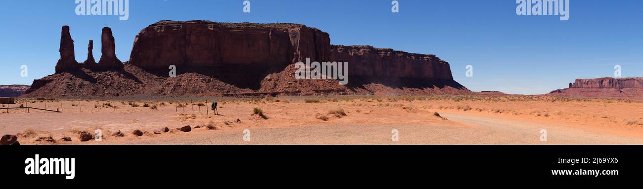 Monument Valley - Vista da Camel Point Foto Stock