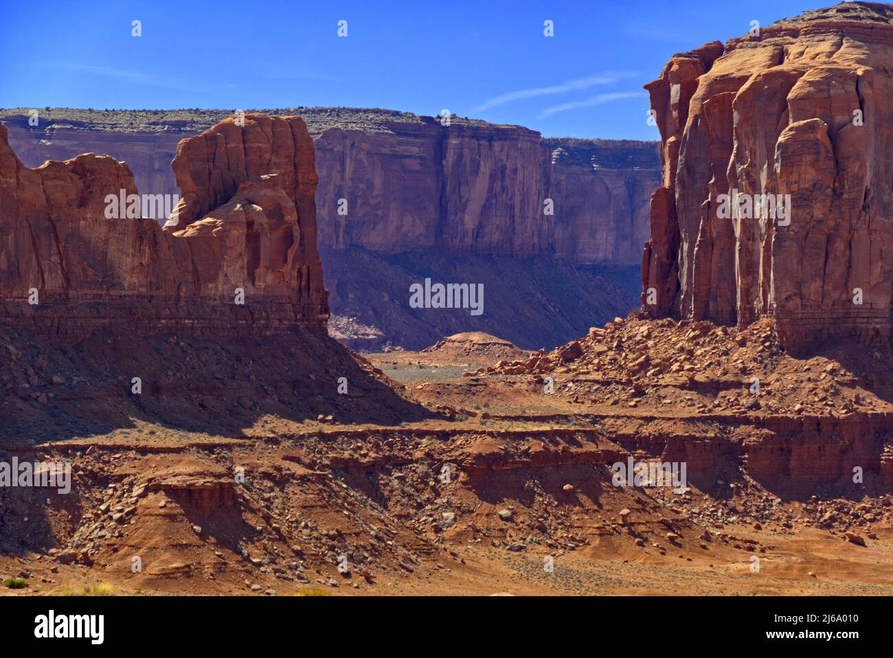 Monument Valley - Vista da Spearhead Mesa Point Foto Stock