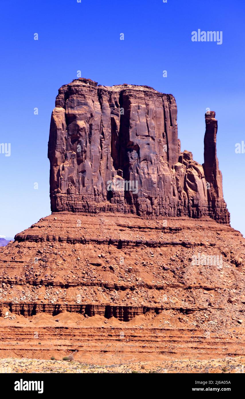 Monument Valley - West Mitten Point Foto Stock