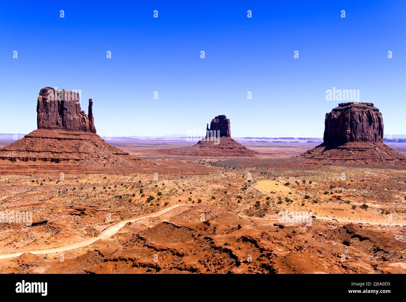 Monument Valley's Big Three Foto Stock