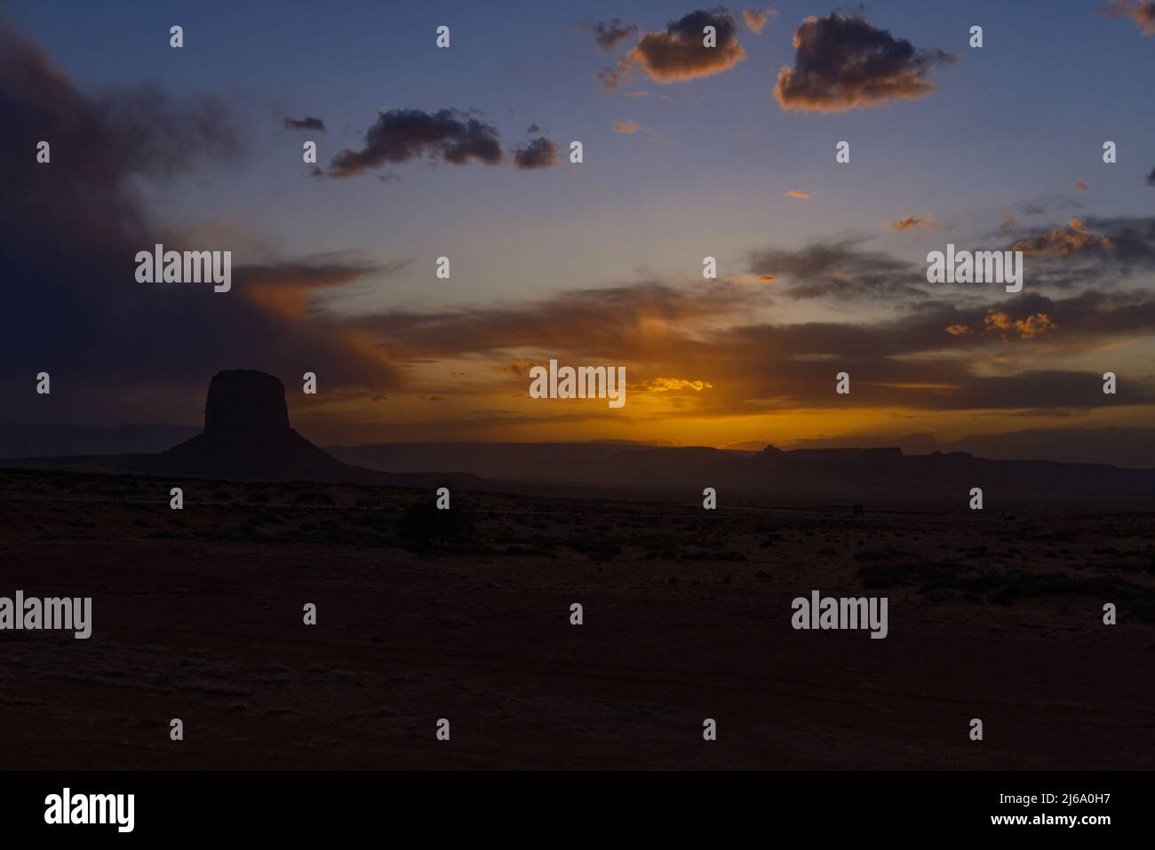 Monument Valley - Monument Valley Sunset Foto Stock