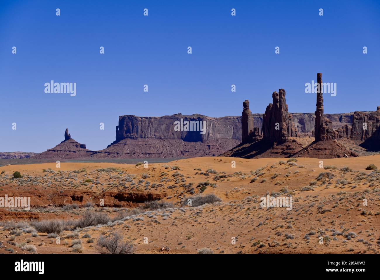 Monument Valley - Totem Pole Point Foto Stock