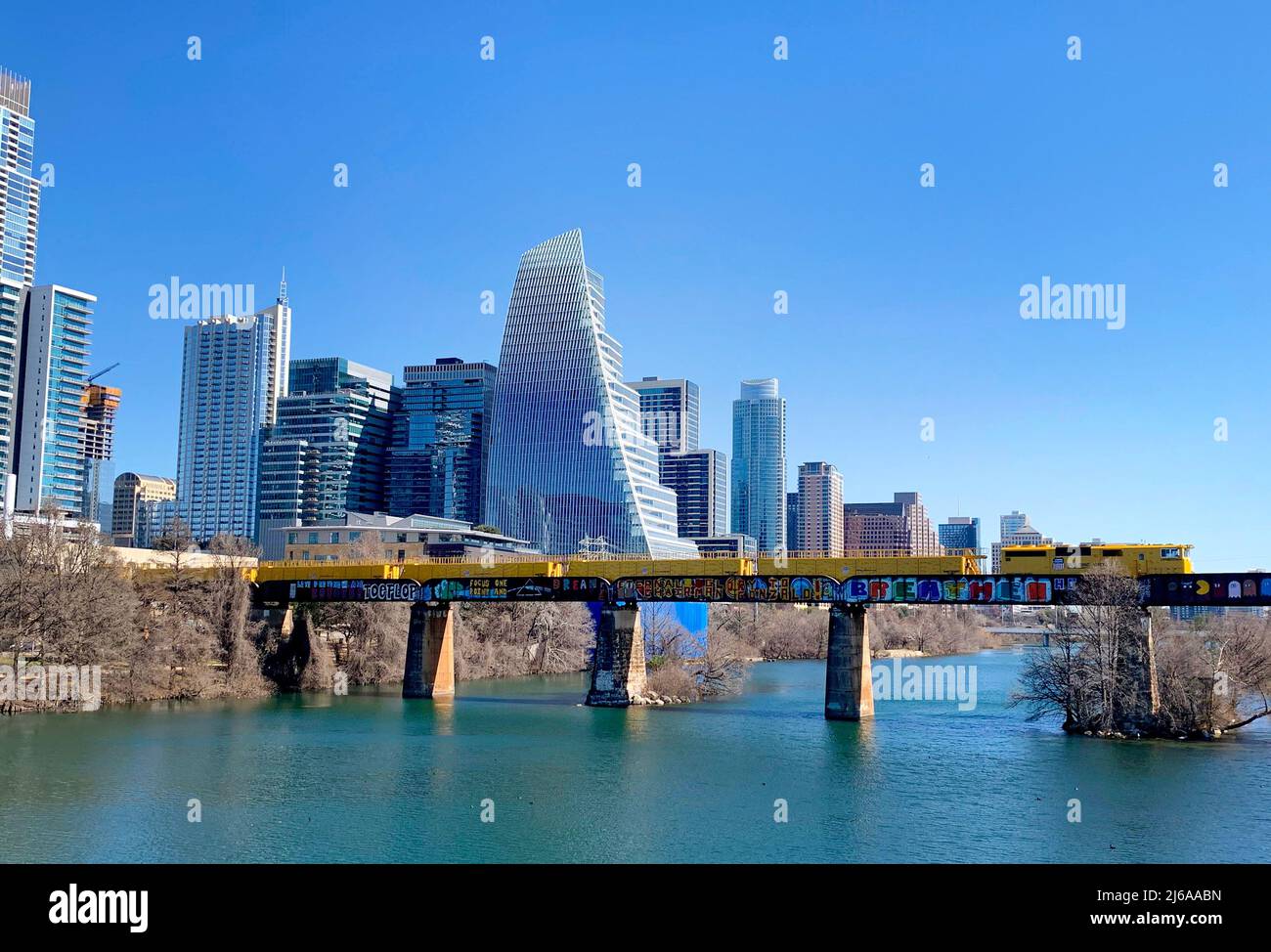 Austin, Texas Downtown Skyline Foto Stock