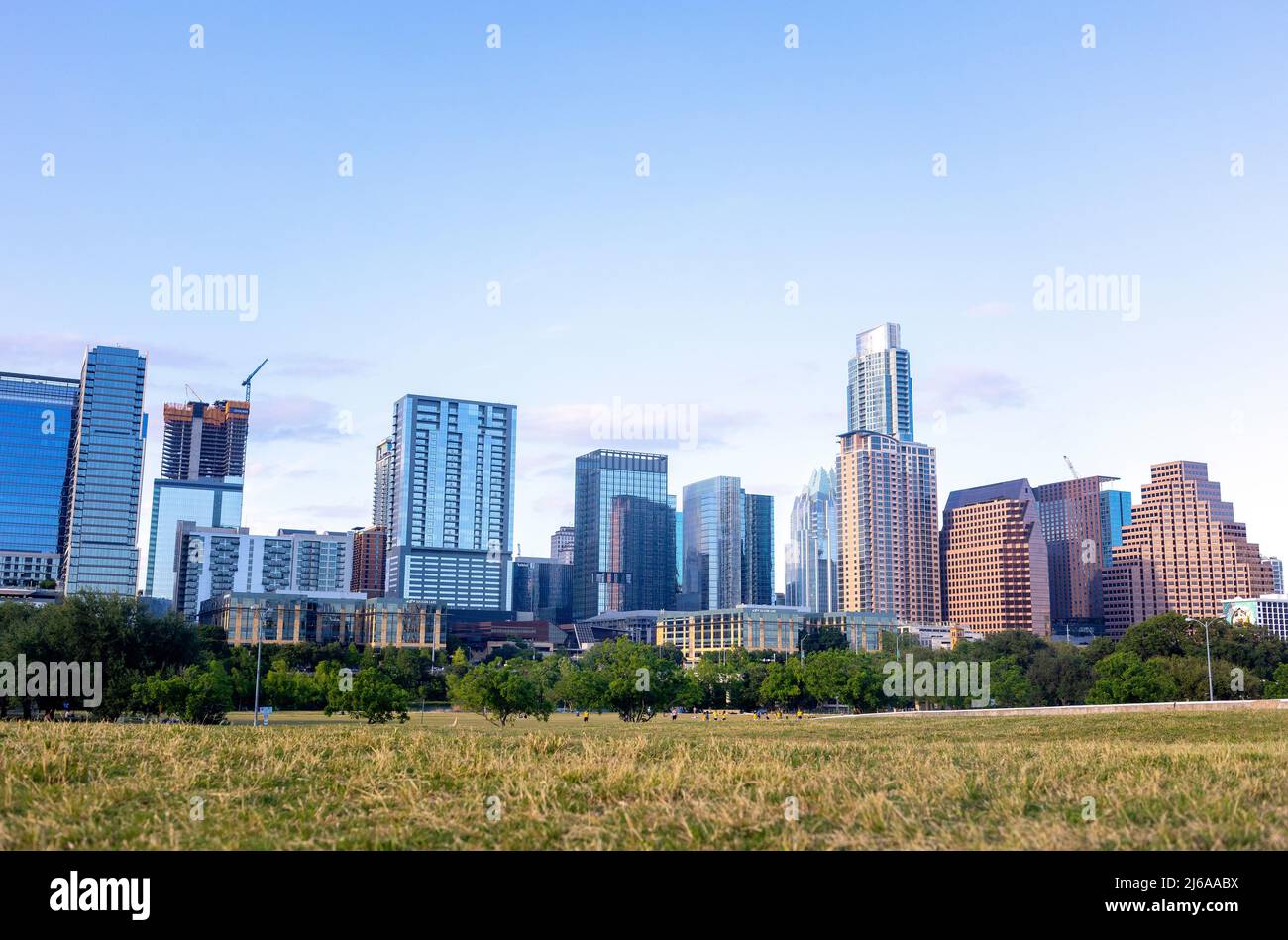 Austin, Texas Downtown Skyline Foto Stock