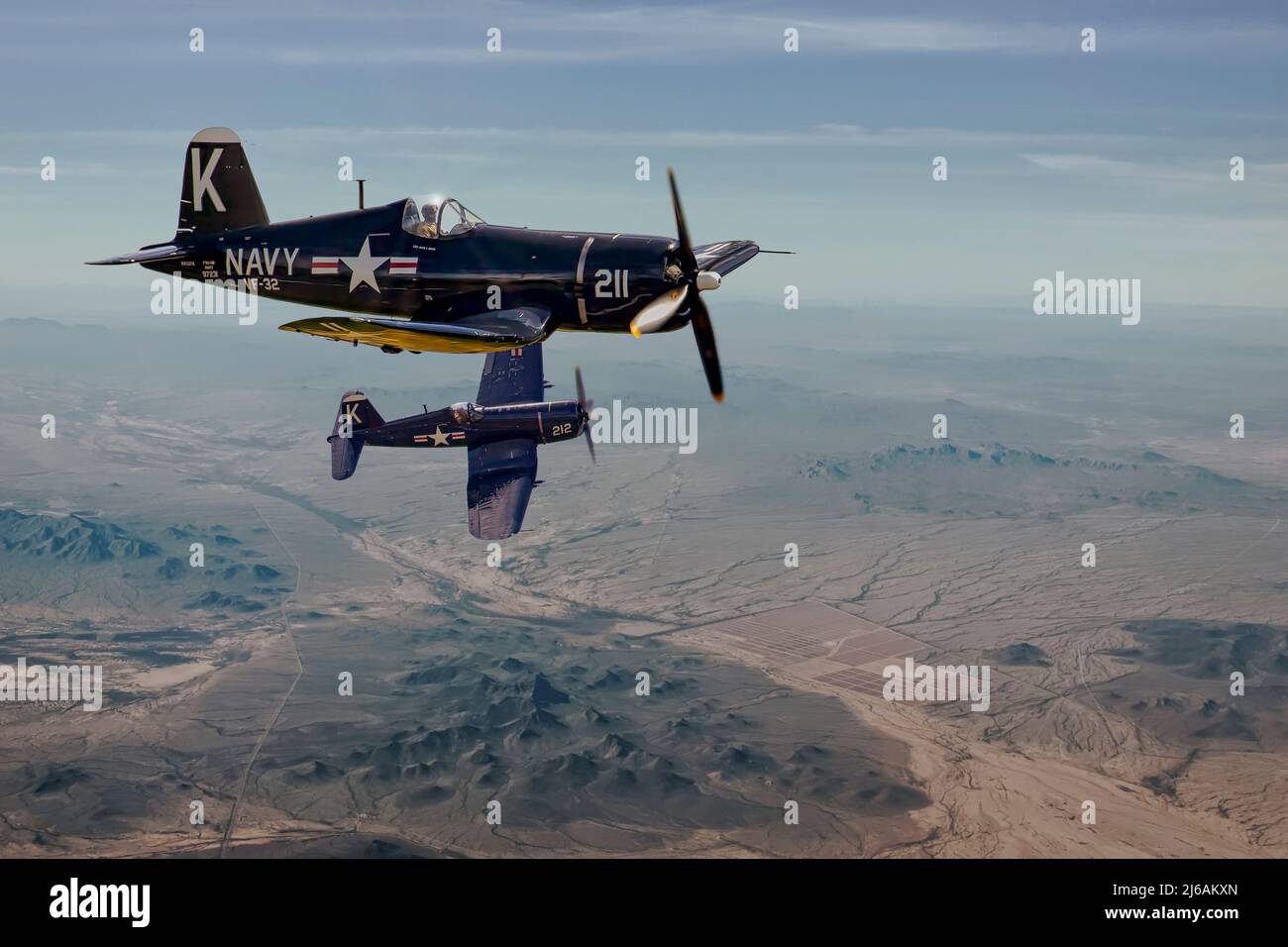 Chance Vought F4U Corsairs Foto Stock