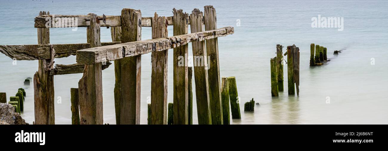 Motion Blur alla spiaggia Foto Stock