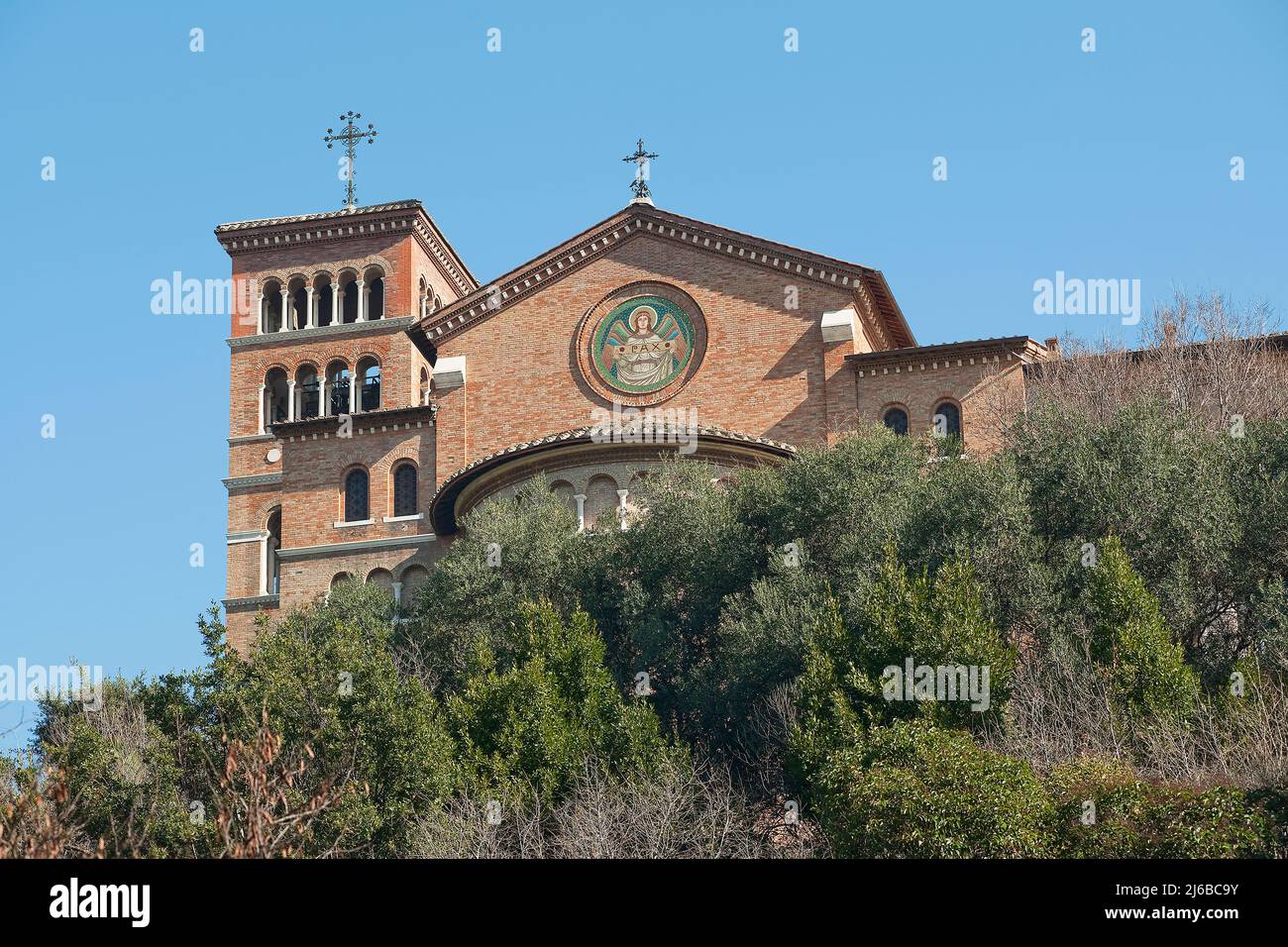 Abbazia di Sant'Anselmo, sul colle Aventino, Roma, Italia Foto Stock