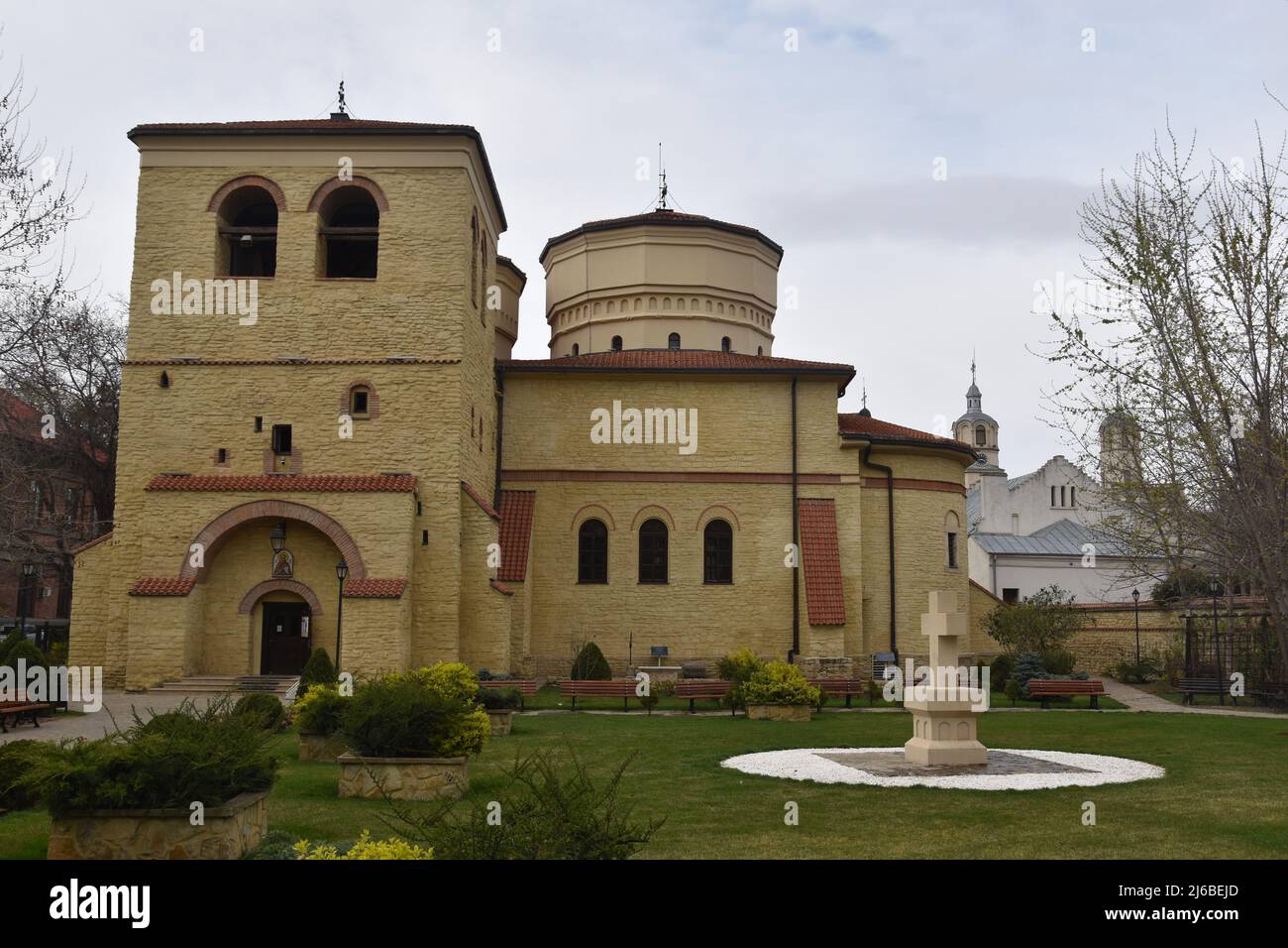 Iași in provincia di Moldavia, Romania settentrionale, importante città universitaria: chiesa di Santa Sava Foto Stock