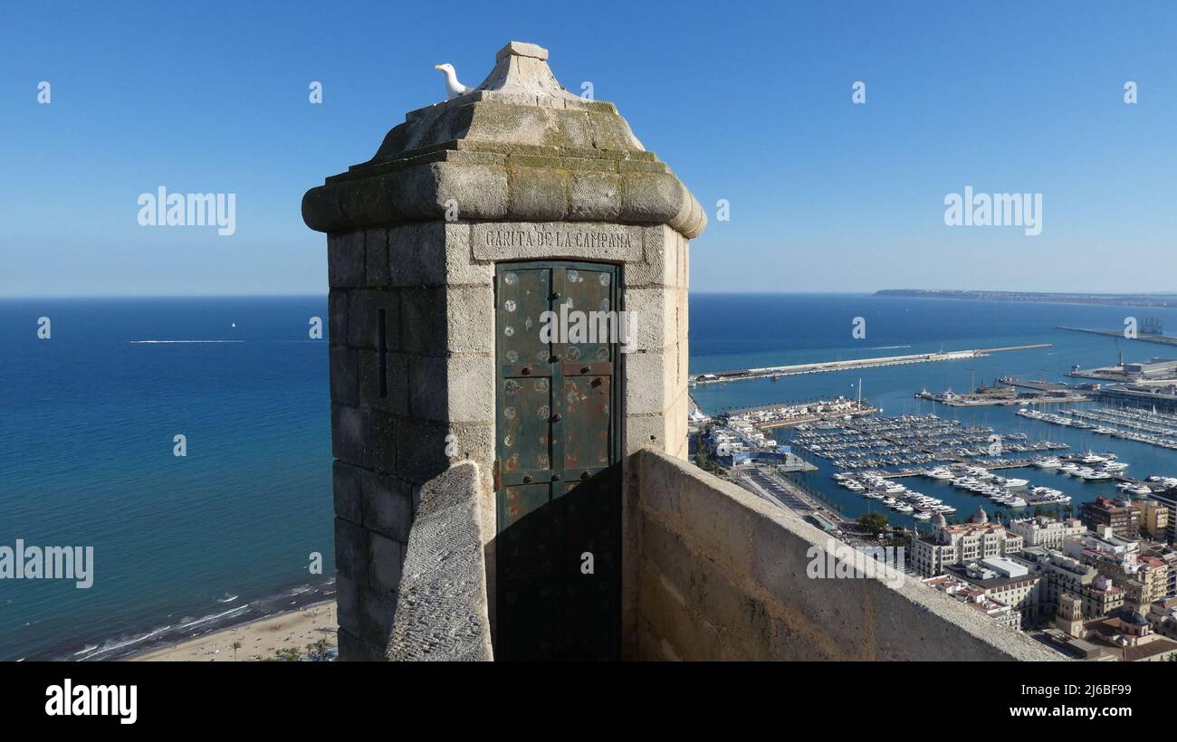 Castello di Santa Barbara, Alicante, Spagna Foto Stock