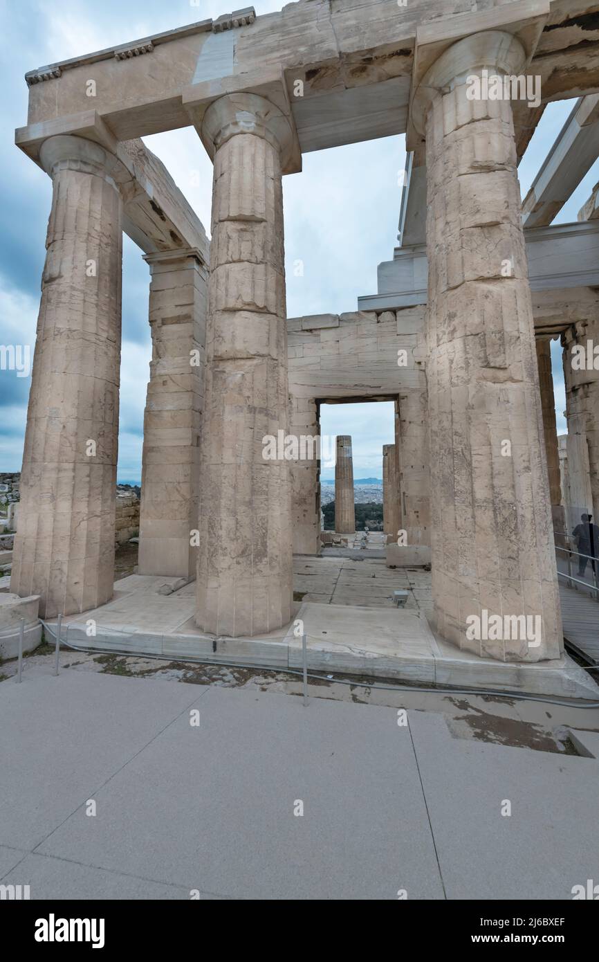 Atene, Acropolis Foto Stock