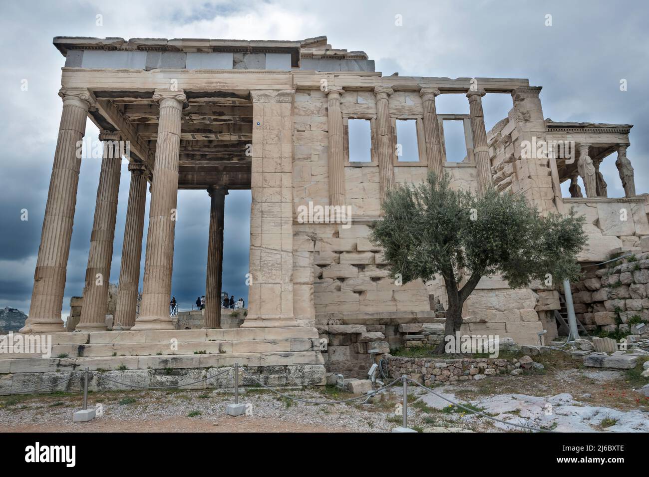 Atene, Acropoli, Erechtheion Foto Stock
