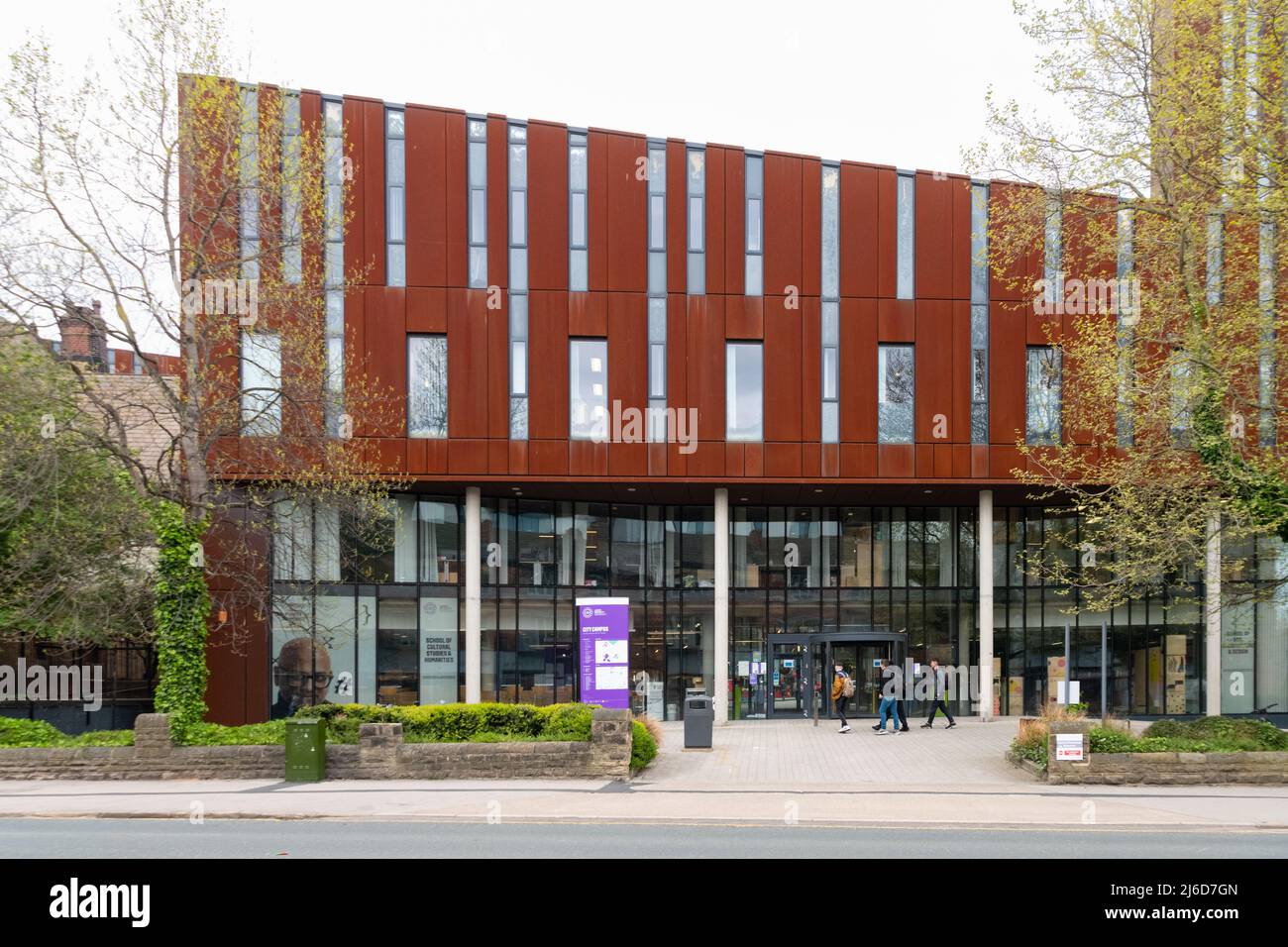 Leeds Beckett University City Campus School of Cultural Studies and Humanities, Leeds, West Yorkshire, Inghilterra, Regno Unito Foto Stock