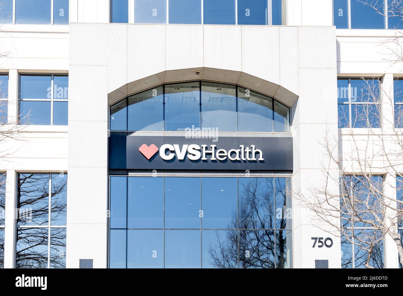 Irving, TX, USA - 20 marzo 2022: Sede aziendale CVS Caremark a Irving, Texas, USA. Foto Stock