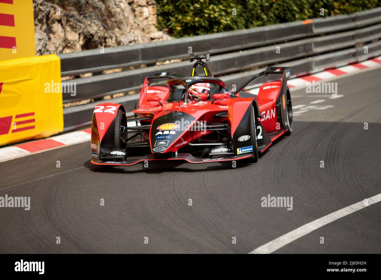 Maximilian Gunther di Nissan E. Dams durante l'ePrix di Monaco 2022, meeting 4th del Campionato del mondo di Formula e ABB FIA 2021-22, sul circuito di Monaco da Monaco Foto Stock