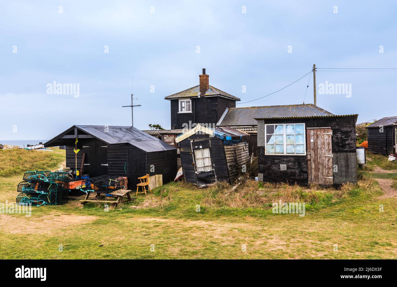 I capannoni del pescatore Foto Stock