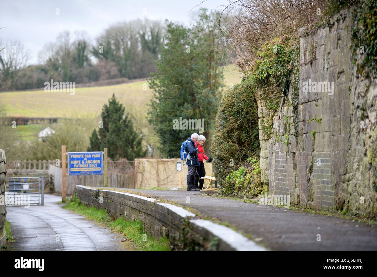 La stazione di Midford disutilizzata vicino a Bath, Somerset UK Foto Stock