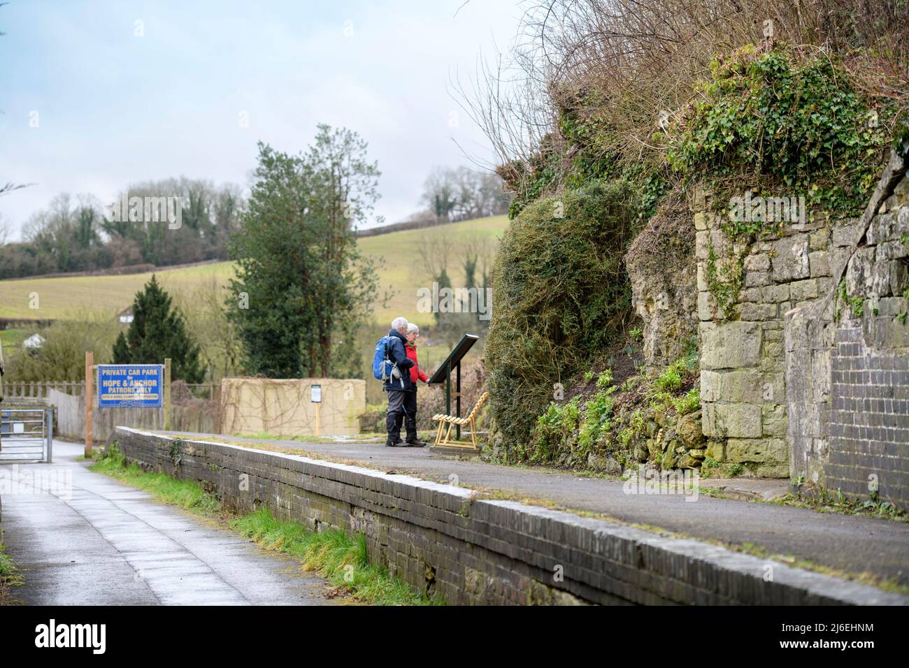 La stazione di Midford disutilizzata vicino a Bath, Somerset UK Foto Stock