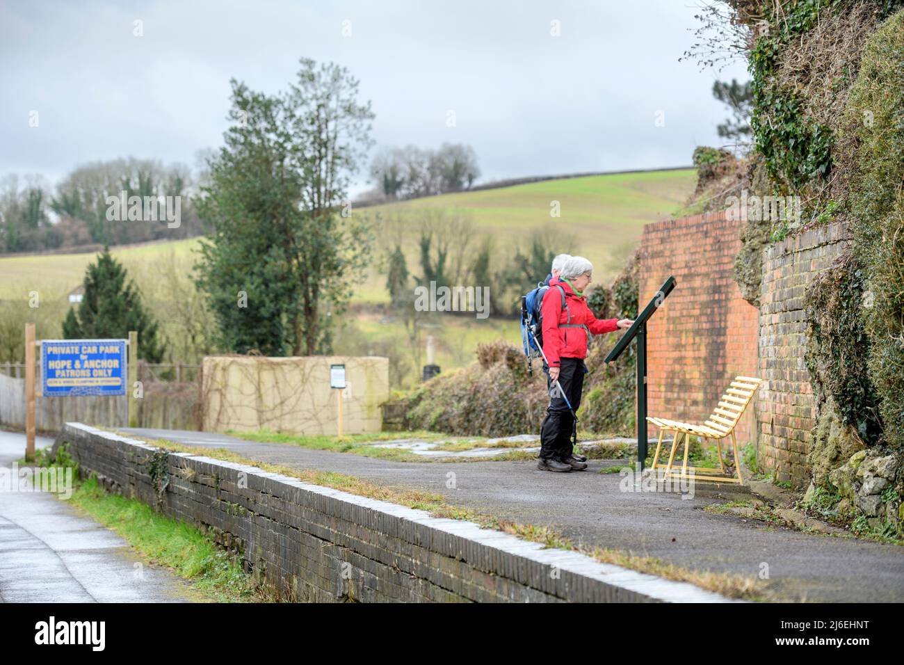 La stazione di Midford disutilizzata vicino a Bath, Somerset UK Foto Stock