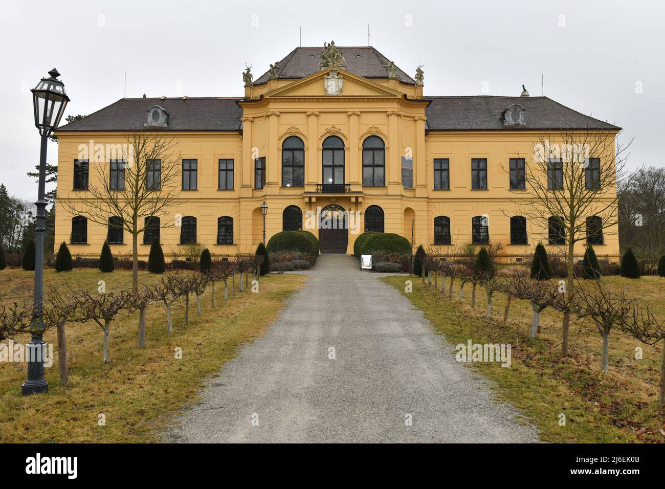 Schloss Eckartsau a Niederösterreich - Castello Eckartsau nella bassa Austria Foto Stock