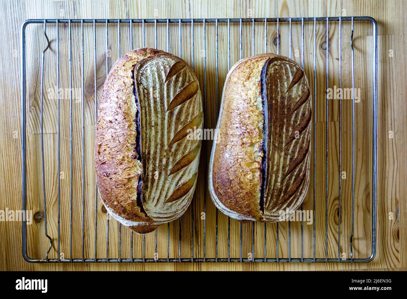 Pane duro fatto in casa. Foto Stock