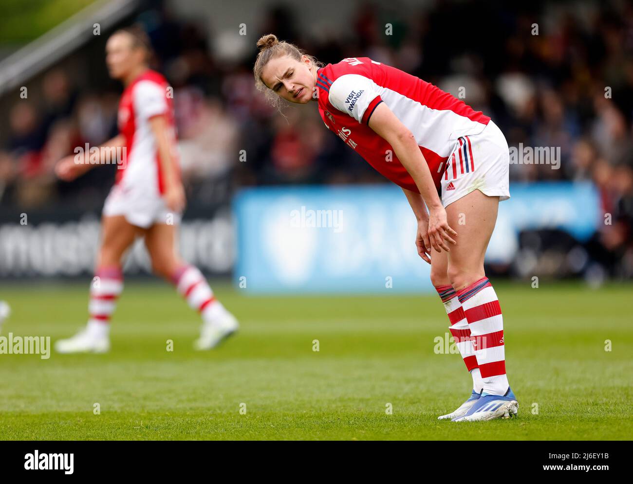 Vivianne Miedema di Arsenal durante la partita della Barclays fa Women's Super League al LV Bet Stadium Meadow Park, Borehamwood. Data foto: Domenica 1 maggio 2022. Foto Stock