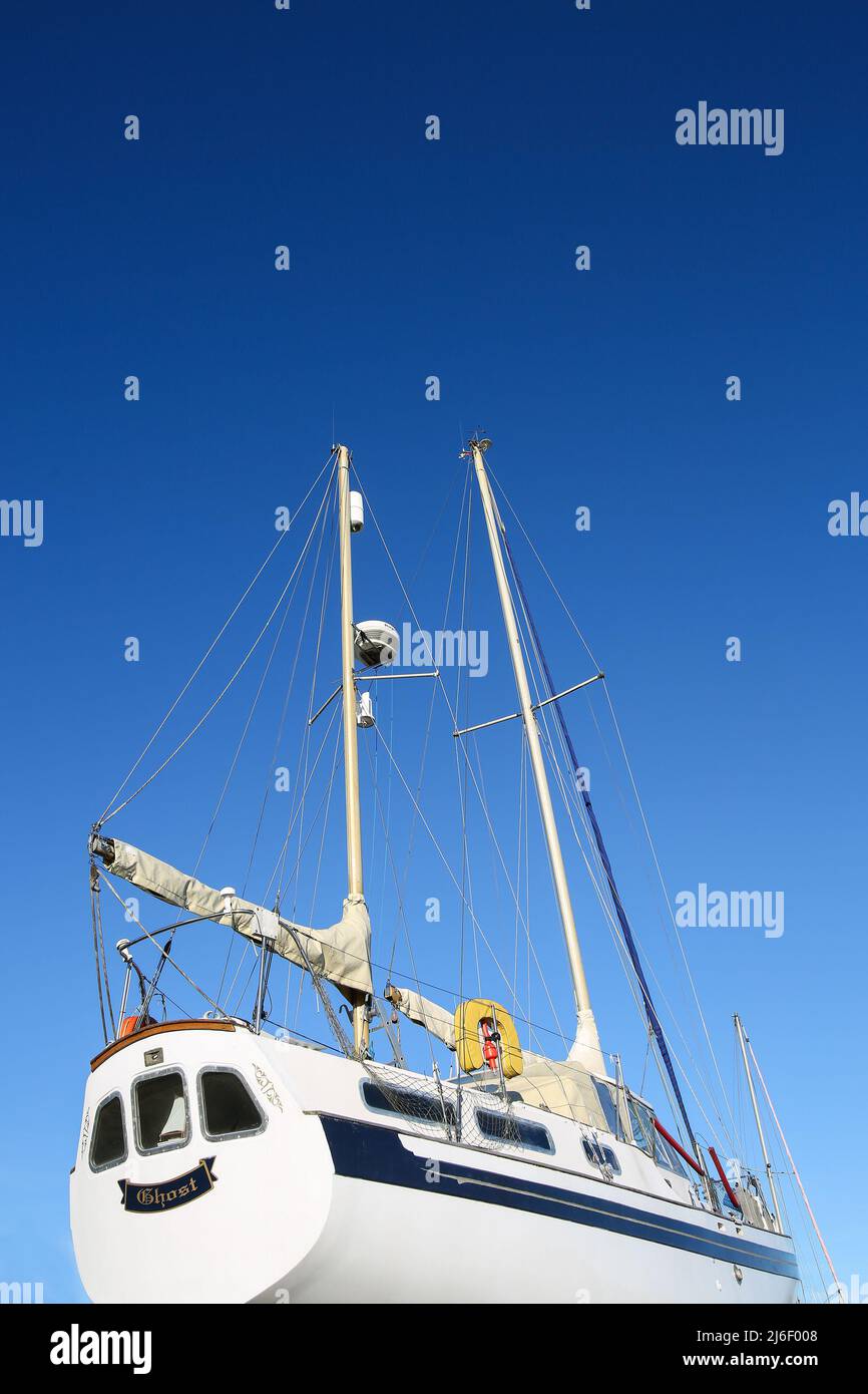 Yacht a Kamble Marina, Northumberland Foto Stock