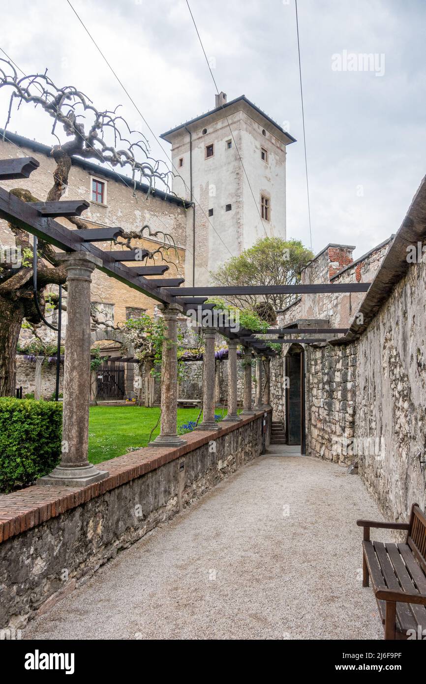 Il bellissimo Castello del Buonconsiglio, a Trento, Trentino Alto Adige, Italia settentrionale. Foto Stock