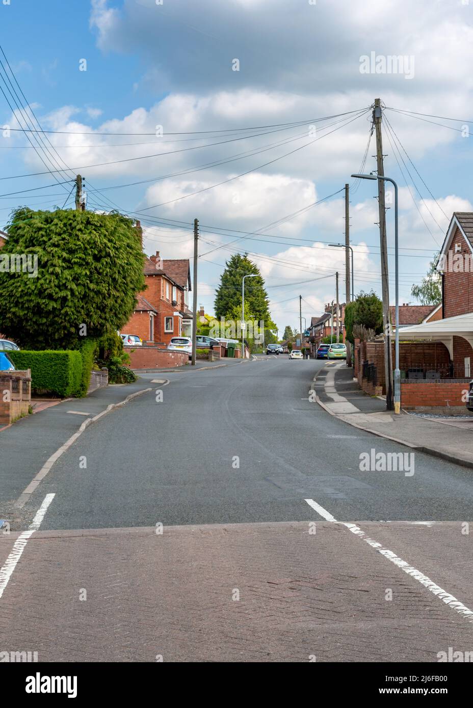 Orzo Mow Lane vista strada, Catshill, Worcestershire. Foto Stock
