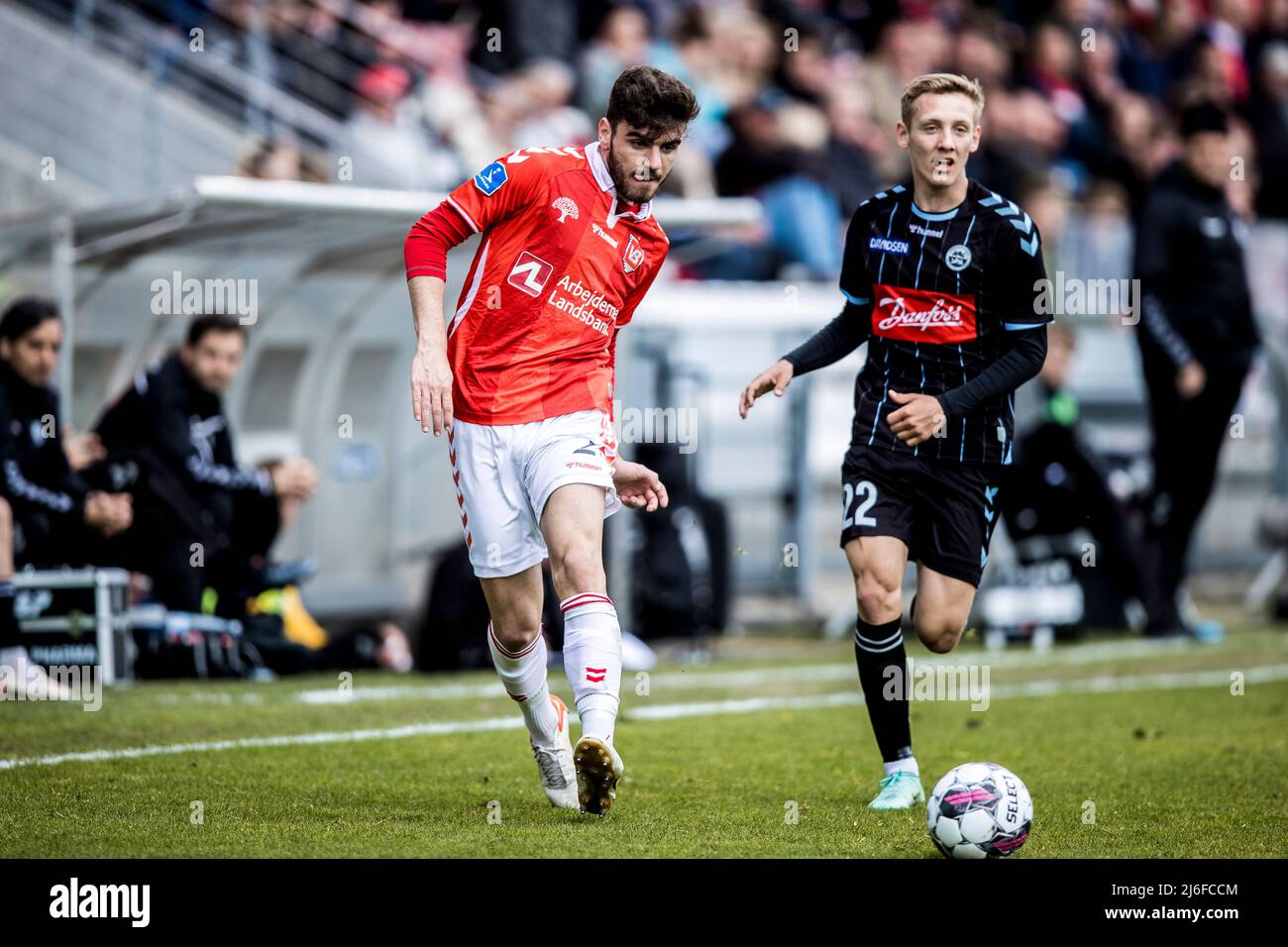 Vejle, Danimarca. 01st, maggio 2022. Heron (2) di Vejle Boldklub visto  durante la partita Superliga del